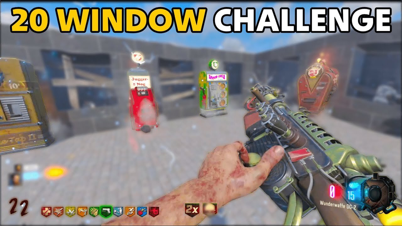 The 20 Window Zombie Challenge Map [BO3 Zombies]
