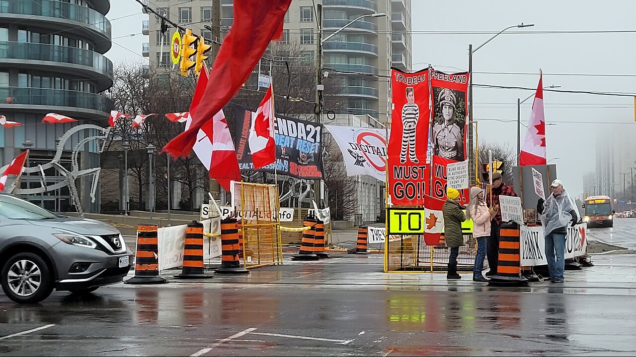 2025 03 30 Mississauga protest. HappyBday Pawel