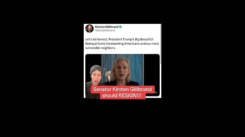 Sen. Kirsten Gillibrand Should Resign!