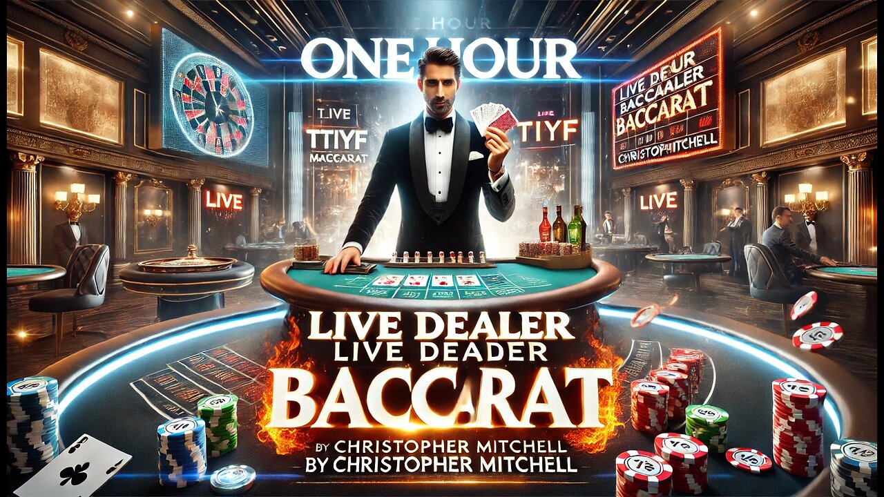 🔥 ONE HOUR Live Dealer Baccarat - TTIYF by Christopher Mitchell | Amazing Betting Strategy! 🔥