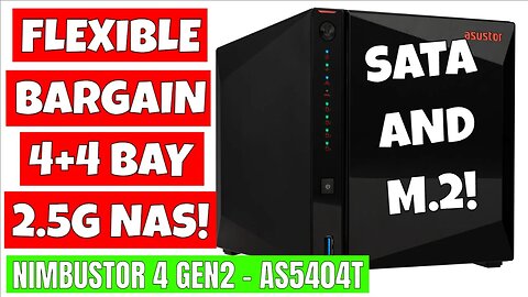 Amazing Value NAS Asustor Nimbustor Gen2 AS5404T 4 Drives +4 NVME Bays