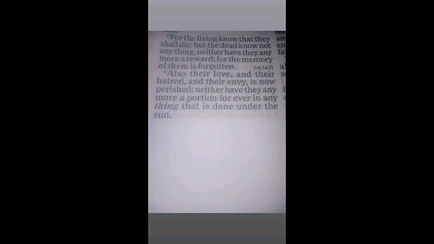 Ecclesiastes 9:5-6
