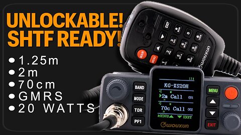 SHTF / Emergency Comms Unlockable Ham / GMRS Radio