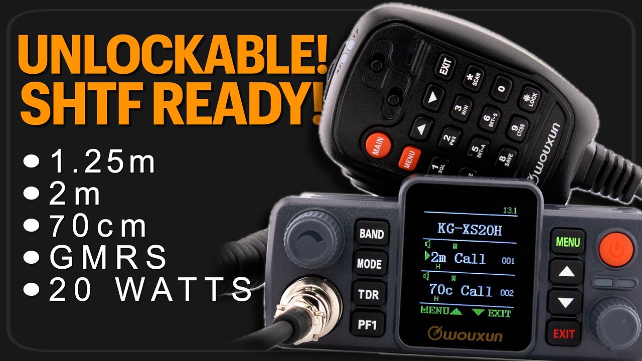 SHTF / Emergency Comms Unlockable Ham / GMRS Radio