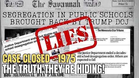 The Media is LYING About DOJ Louisiana School Desegregation Case