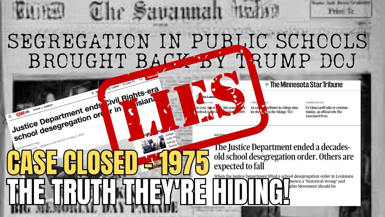 The Media is LYING About DOJ Louisiana School Desegregation Case