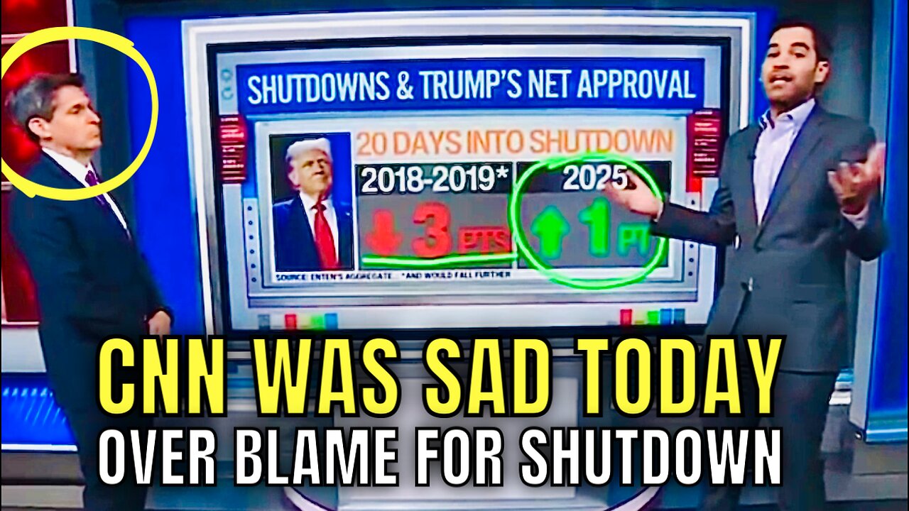 PANIC in the CNN Control Room over this BAD NEWS for Democrats on who gets BLAME for the Shutdown!