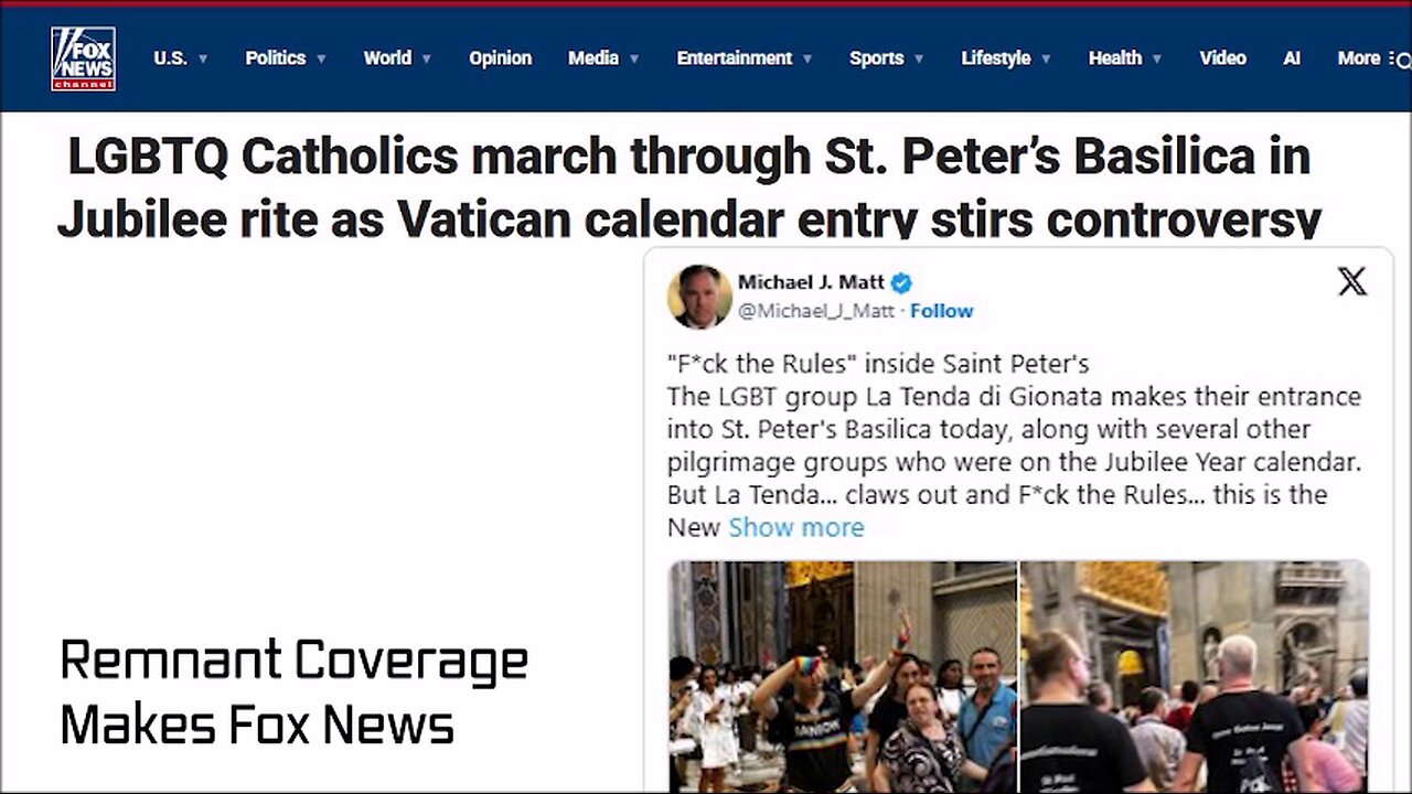 Alphabet people invade St. Peter's Basilica