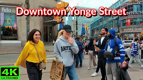 【4K】Downtown Toronto Evening Walk 🌆 Yonge Street to Food Fest Canada 🇨🇦