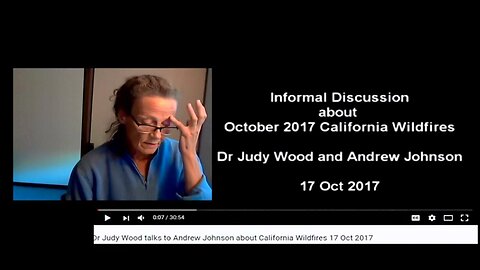 [Oct 27, 2017] Response To Judy Wood's & Andrew Johnson's Informal Discussion On CA Fires [neverlosetruth]