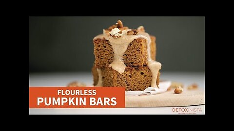 Flourless Pumpkin Bars