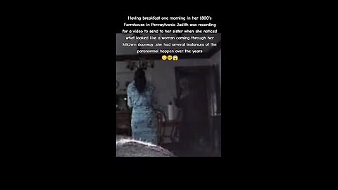 Ghost captured in doorway of Kitchen