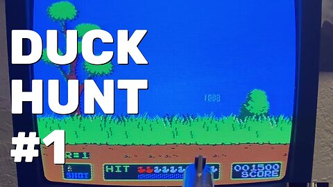 Duck Hunt NES Gameplay Part 1 - CRT Gaming