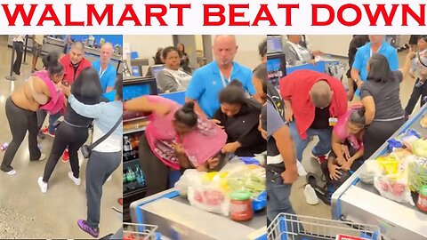 Walmart Employee Gets a Beat Down On The Job
