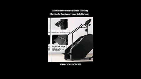 Stair Climber Commercial Grade Stair Step Machine for Cardio and Lower Body Workouts - Cicia Store