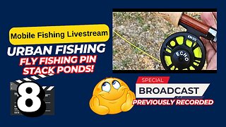 Urban Pond Fishing, Back to Pin Stack Ponds #mobile #fishing #livestream #restream