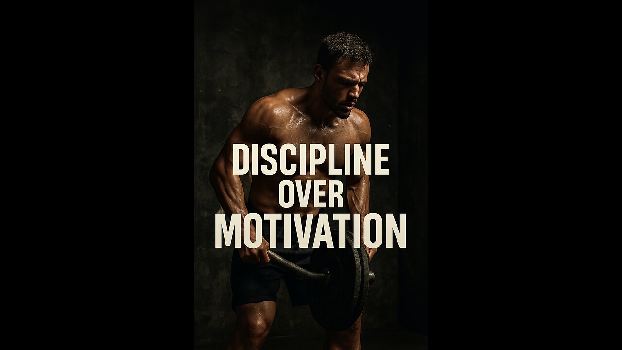 You don’t need motivation. You need disciplin