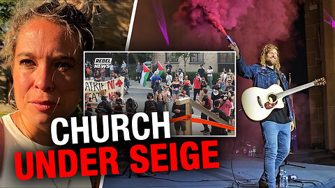 RAW: Antifa and police try to stop Christian rocker from his worship concert inside church