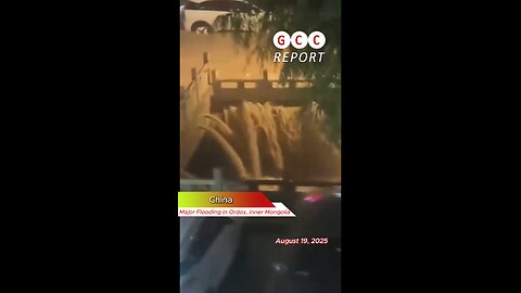 #China #Ordos #InnerMongolia #Flood #Rain #Emergency #destruction #anomaly #weather #climatechange