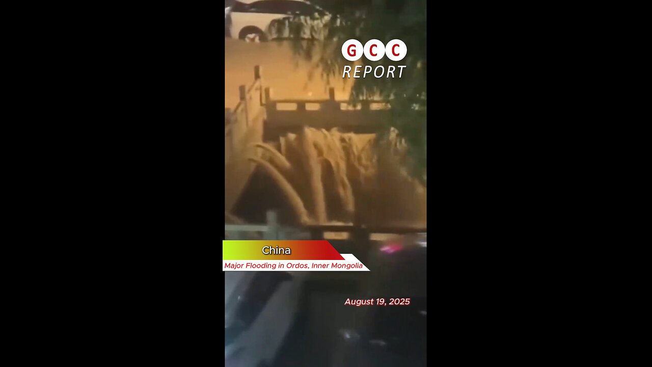 #China #Ordos #InnerMongolia #Flood #Rain #Emergency #destruction #anomaly #weather #climatechange
