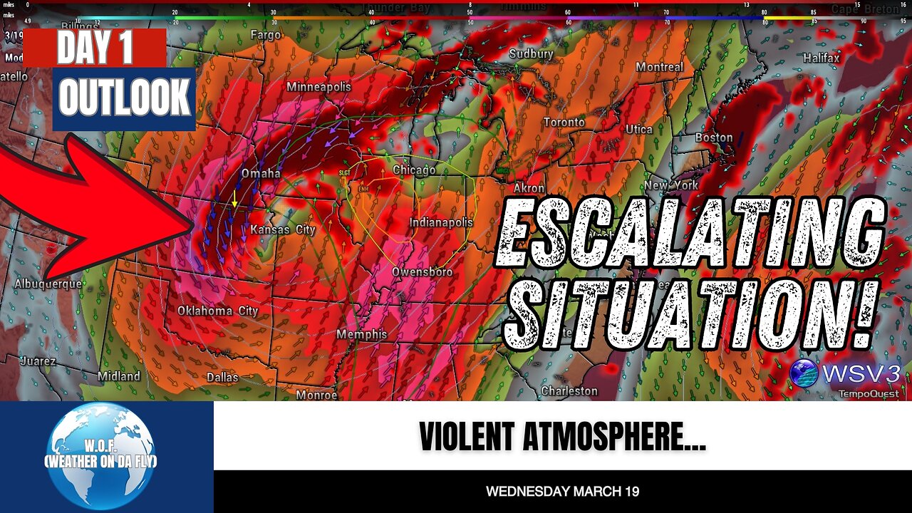 ⚠️ Tornado Risk Today: EF2+ Possible! March 19