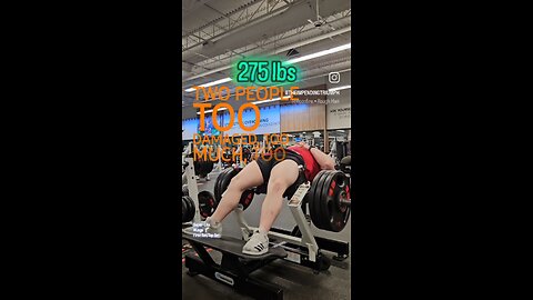 275lbs Glute Drive (Super-Lite) | #fitness #legs 🍑 💪