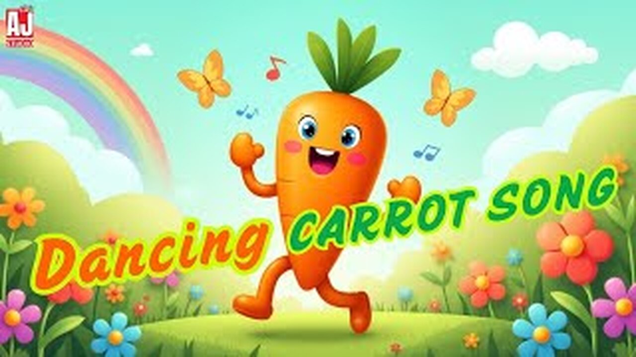 Dancing Carrot Song 🥕💃 Fun Cartoon Music for Kids😊