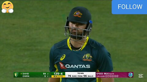 Tim David hundred 💯 against West Indies in T20i match today