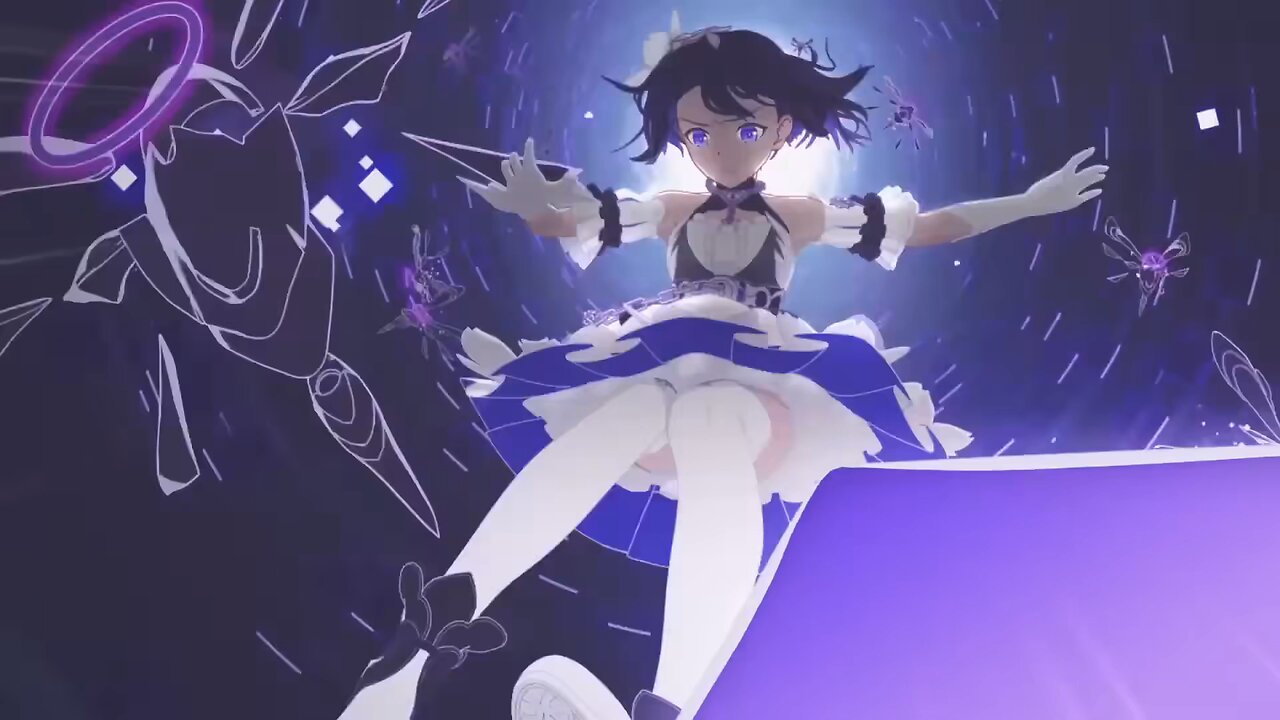 Seele Vollerei (white stygian nymph) front jumping scene (looped 7)