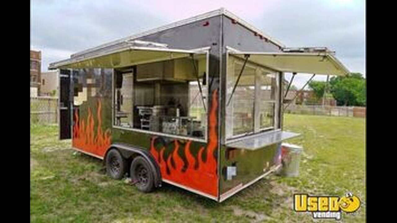 20' Street Food Concession Trailer / Mobile Vending Unit for Sale in Minnesota!