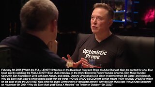 Elon Musk | "I Don't Think Humans Will Be In Control of Something That Is Vastly More Intelligent Than Humans...Pure AI & Robotics Corporations Will Far Outperform Corporations w/ Humans In the Loop." - (2/5/26) + Rev: 18:21-23?