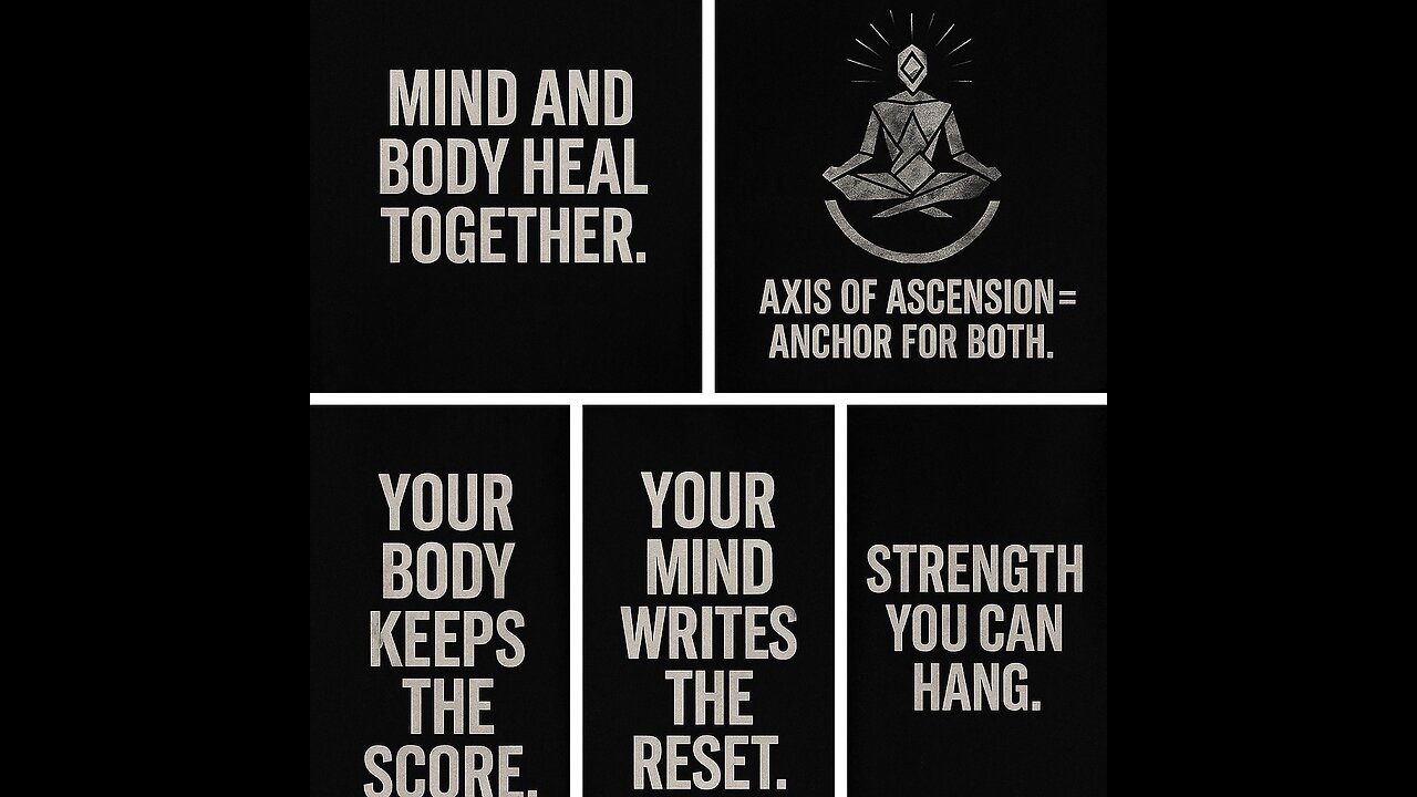 Your body keeps the score.