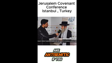 RABBI DOVID FELDMAN AT THE JERUSALEM COVENANT CONFERENCE IN ISTANBUL, TURKEY