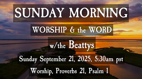 🌞 SUNDAY MORNING ✝️