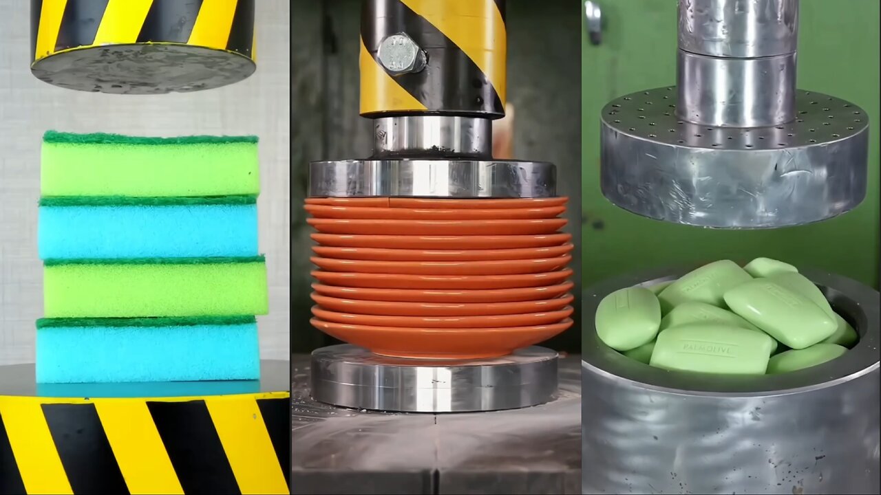 #Hydraulic_Piston_vs_Sponges_and_Plates_ASMR