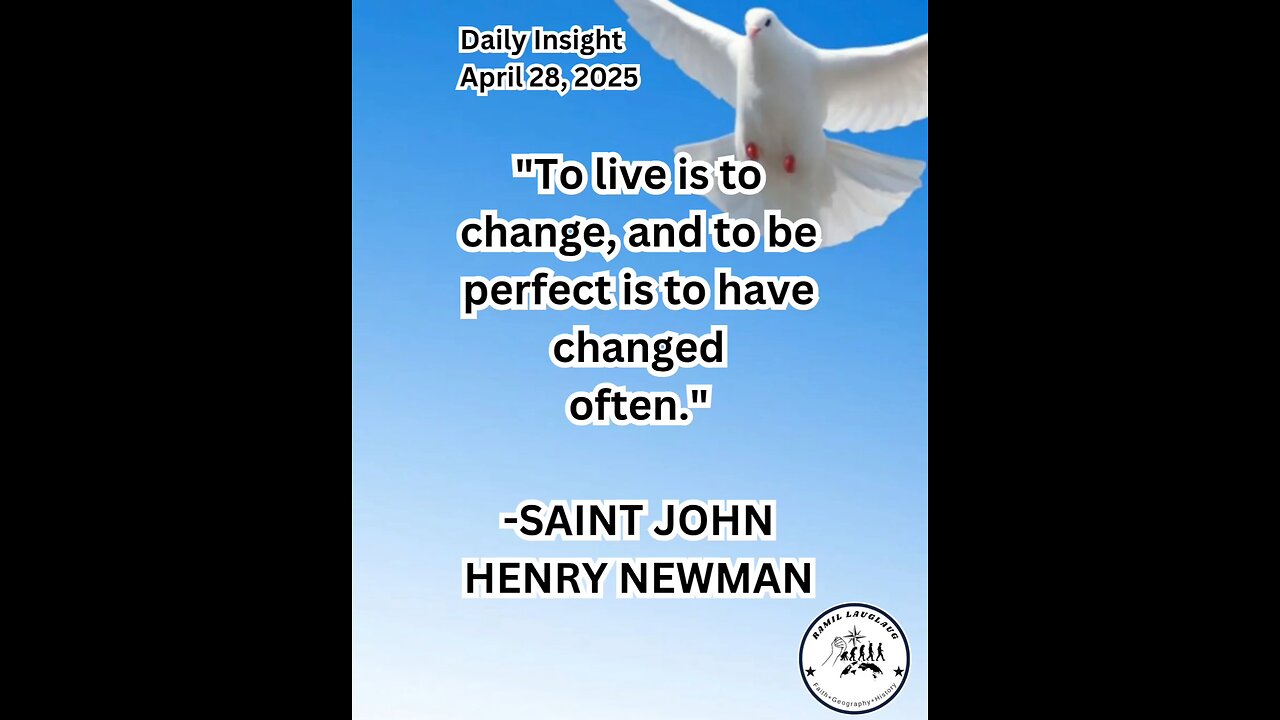 Daily Insight April 28, 2025 #faith #Saints #Insight
