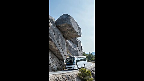 Dangerous Mountain Road & Allah’s Protection | Bus Saved from Huge Rock | Miracle Video