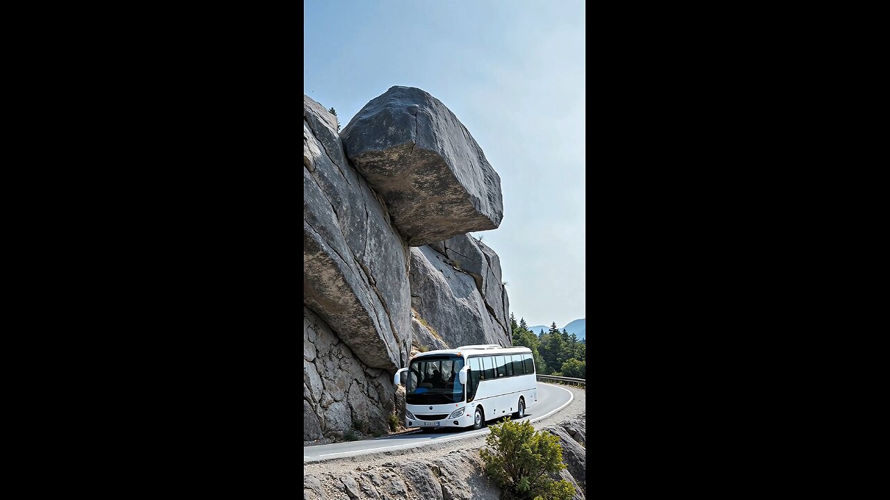 Dangerous Mountain Road & Allah’s Protection | Bus Saved from Huge Rock | Miracle Video