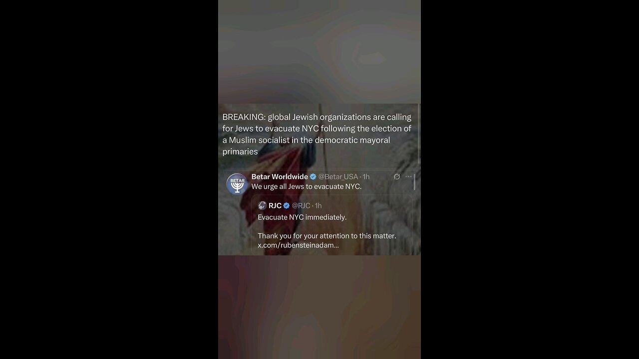 Jews Warned-To Evacuate New York Immediately After Zohran Mamdani Wins Dem Primary-Operation Gotham