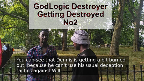 GodLogic Destroyer Muslim Runs From His Quran Then Runs From The Bible At Speakers Corner