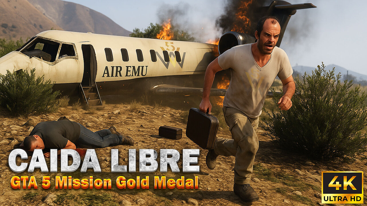 Sniper vs Private Jet! 💥 Caida Libre | GTA 5 Gold Medal Mission Walkthrough