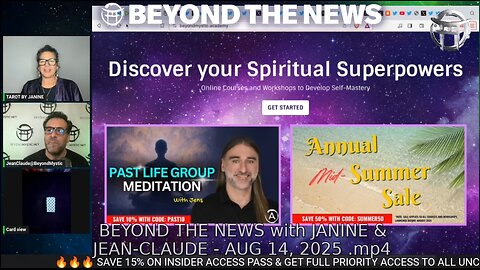 BEYOND THE NEWS with JANINE & JEAN-CLAUDE - AUG 14, 2025