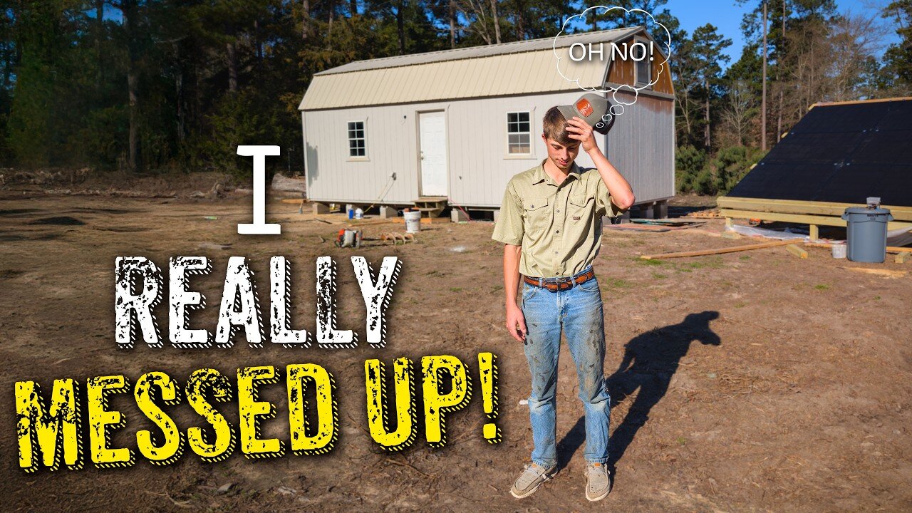 I Really MESSED UP! ● But I think I Can Fix It!? ● My Dream Tiny House!
