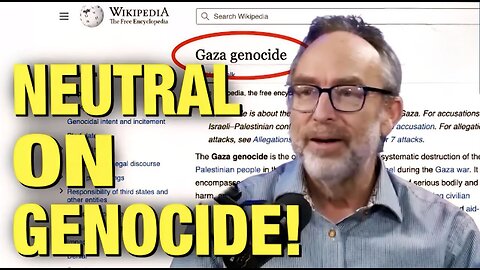 Wikipedia Founder WHITEWASHES Gaza Genocide!