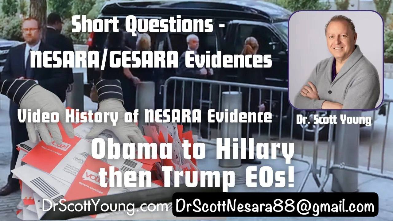 Video History of NESARA Evidence Obama to Hillary then Trump EOs