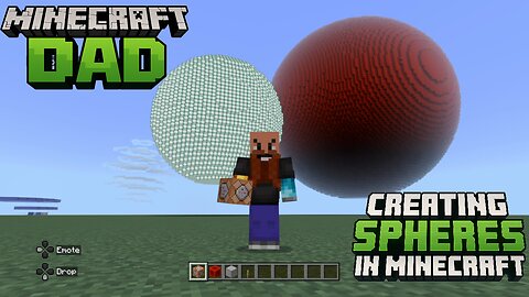 Building a Sphere in Minecraft Tutorial [Updated for 2025] (Bedrock 1.21.124)