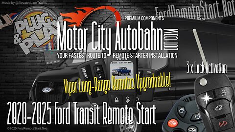 2020-2025 Ford Transit DIY Remote Start System Install