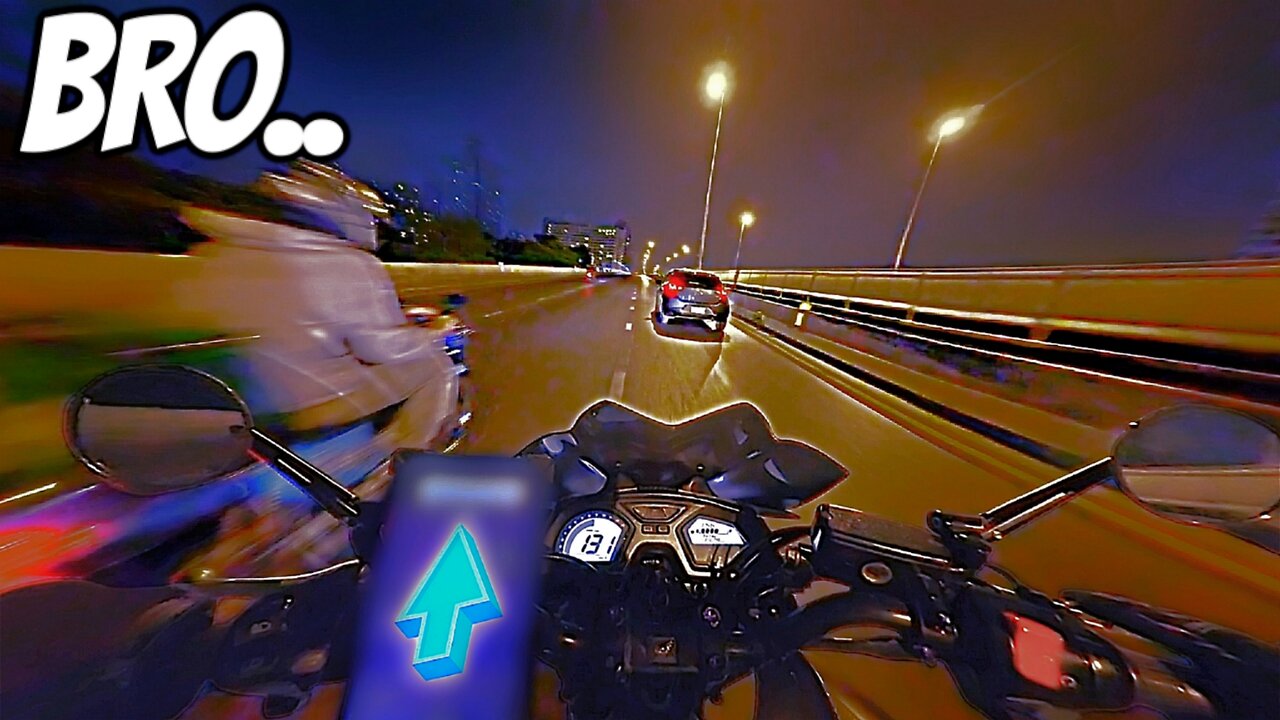 Bumpy Highway Night Ride FAST splits Honda CB 650F x Combastaboyy (feat. Christopher Lawrence)
