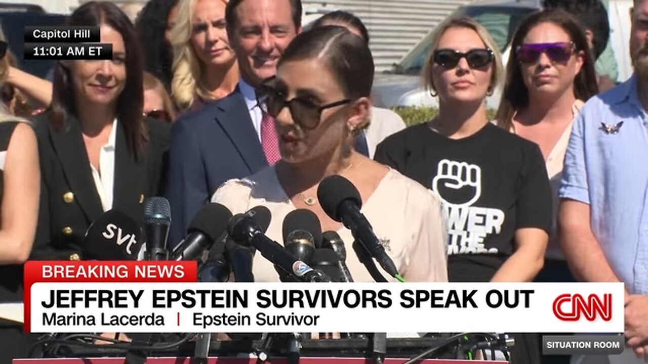 Epstein survivors share horrifying stories from Capitol steps