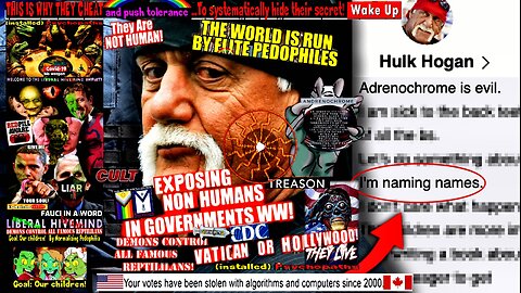 Hulk Hogan Was About To Expose Hollywood Adrenochrome Industry Before He Died (compilation)